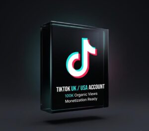 TikTok UK / USA Account – 100K Organic Views | Monetization Ready