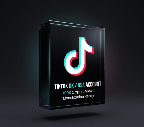 TikTok UK / USA Account – 100K Organic Views | Monetization Ready